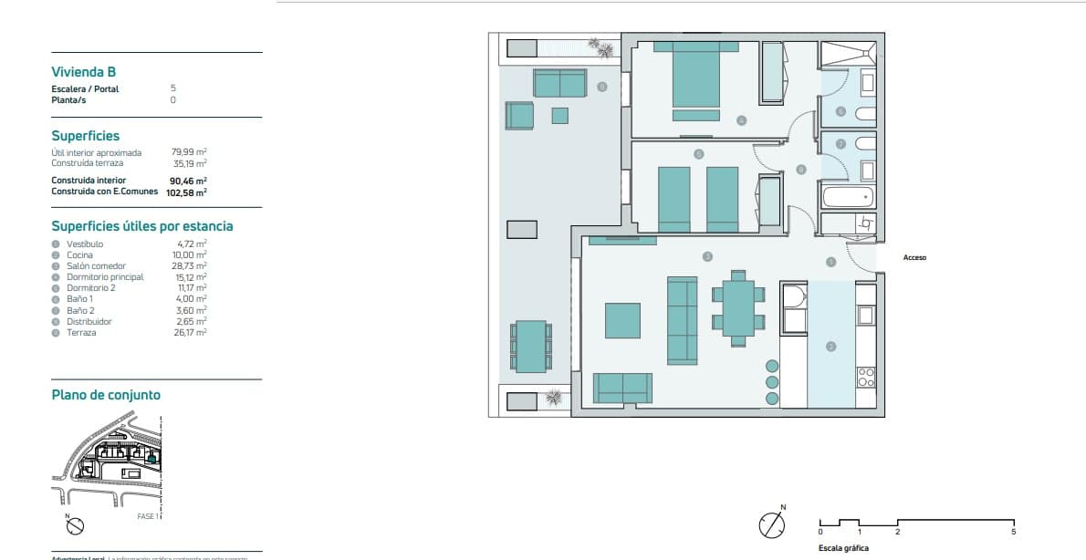 3 sovrum Lägenhet till salu i Estepona med pool garage - 453 000 € (Ref: 7438081)