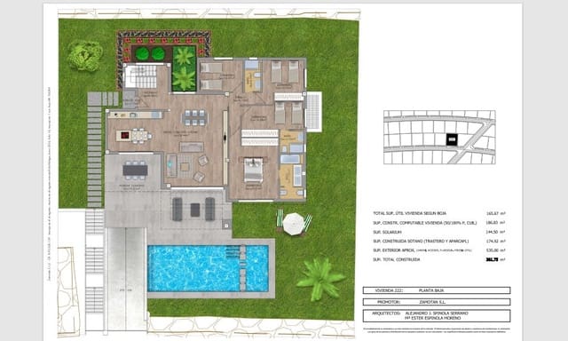 2 soveværelse Villa til salg i El Limonar, Málaga by med swimmingpool garage - € 1.750.000 (Ref: 7586485)