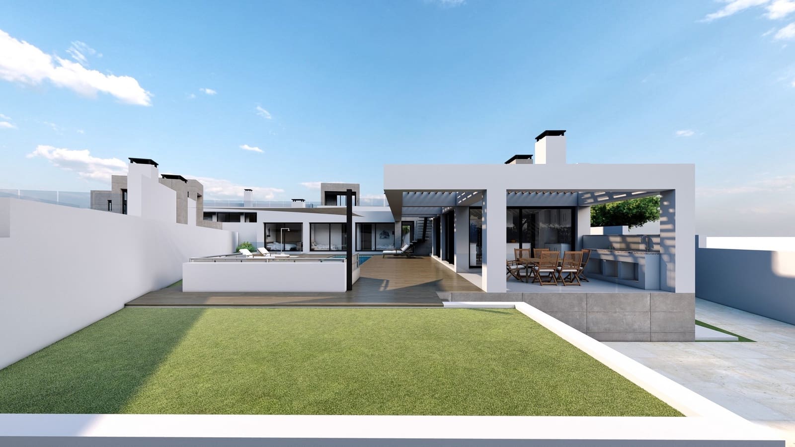 5 sypialnia Willa na sprzedaż w El Chaparral z basenem garażem - 2 548 000 € (Ref: 7639181)
