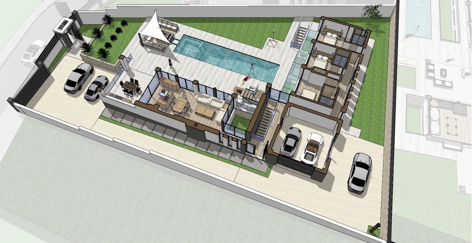 5 sypialnia Willa na sprzedaż w El Chaparral z basenem garażem - 2 548 000 € (Ref: 7639181)