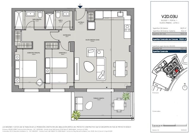 3 soveværelse Lejlighed til salg i Manilva med swimmingpool garage - € 310.000 (Ref: 7863707)