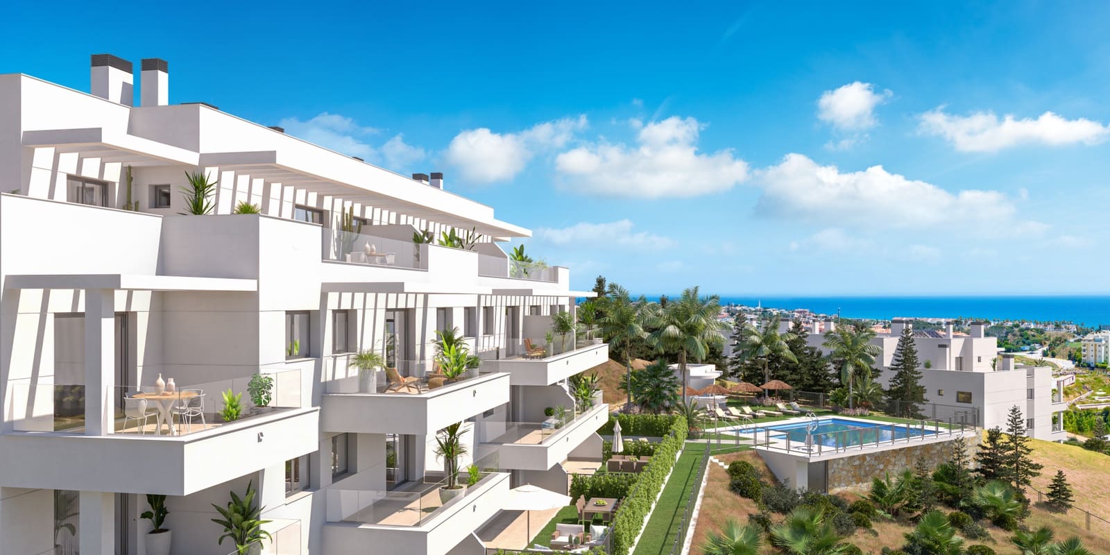 3 sypialnia Apartament na sprzedaż w Mijas z basenem garażem - 463 200 € (Ref: 8048178)