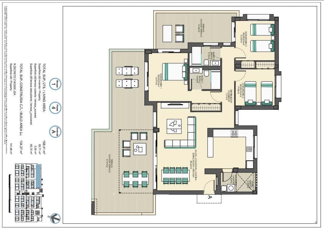 3 camera da letto Attico in vendita in Casares con piscina garage - 620.000 € (Rif: 8048183)