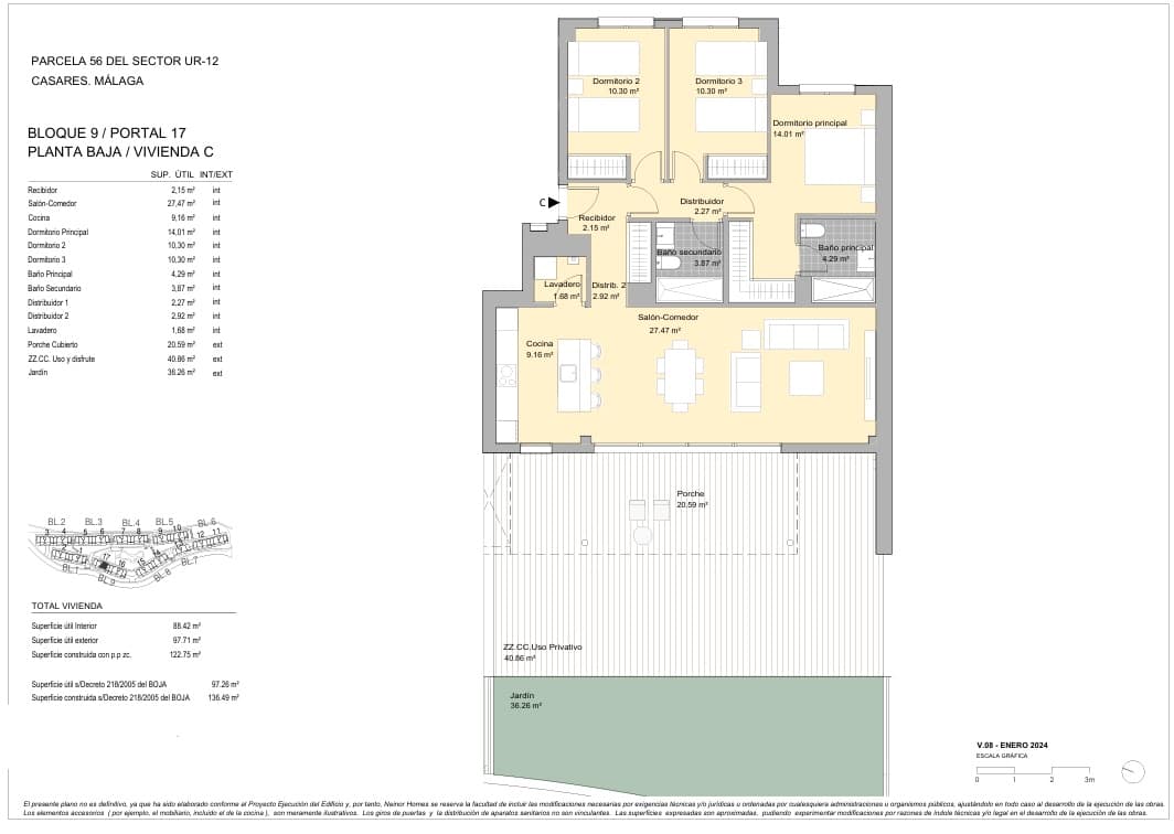 3 chambre Appartement à vendre à Casares avec piscine garage - 390 000 € (Ref: 8109824)