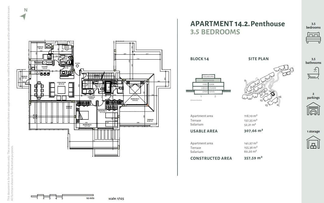 4 soveværelse Penthouse til salg i Benahavis med swimmingpool garage - € 1.250.000 (Ref: 8256023)
