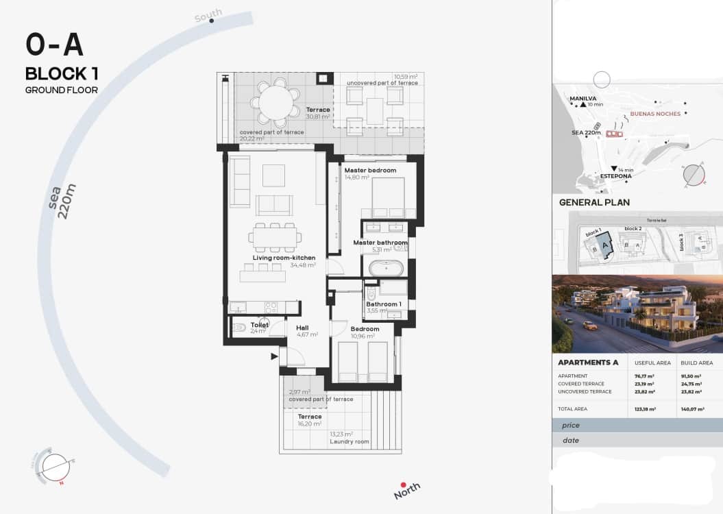 3 sovrum Takvåning till salu i Estepona med pool garage - 1 250 000 € (Ref: 8395556)
