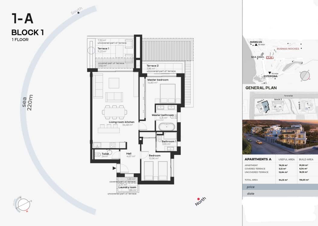 2 soveværelse Lejlighed til salg i Estepona med swimmingpool garage - € 620.000 (Ref: 8395558)