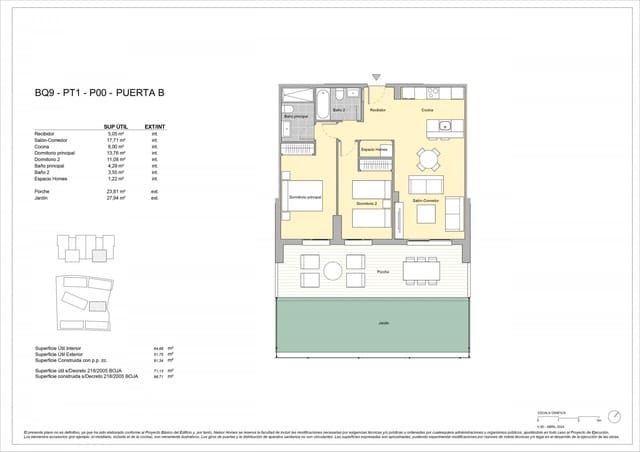 3 soveværelse Penthouse til salg i Estepona med swimmingpool garage - € 557.000 (Ref: 8738400)