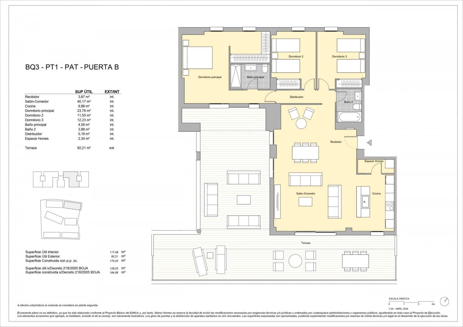 3 soverom Penthouse til salgs i Estepona med svømmebasseng garasje - € 557 000 (Ref: 8738400)