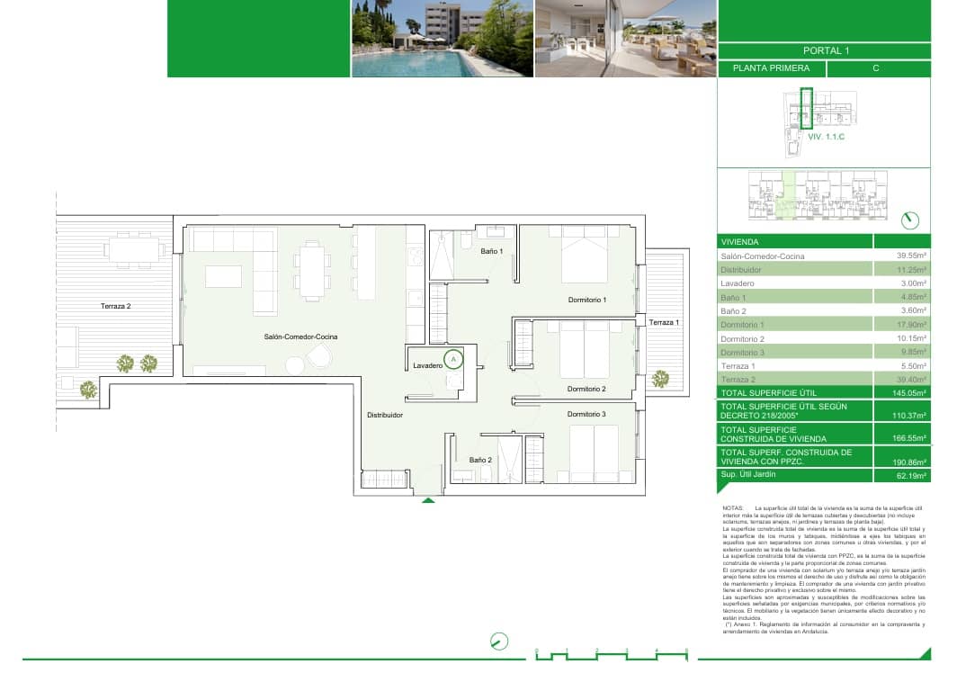 3 soveværelse Lejlighed til salg i Estepona med swimmingpool garage - € 620.000 (Ref: 8738428)