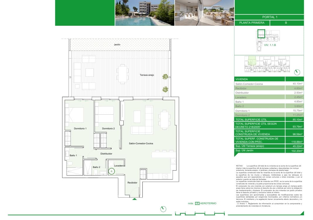 2 quarto Apartamento para venda em Estepona com piscina garagem - 570 000 € (Ref: 8738439)