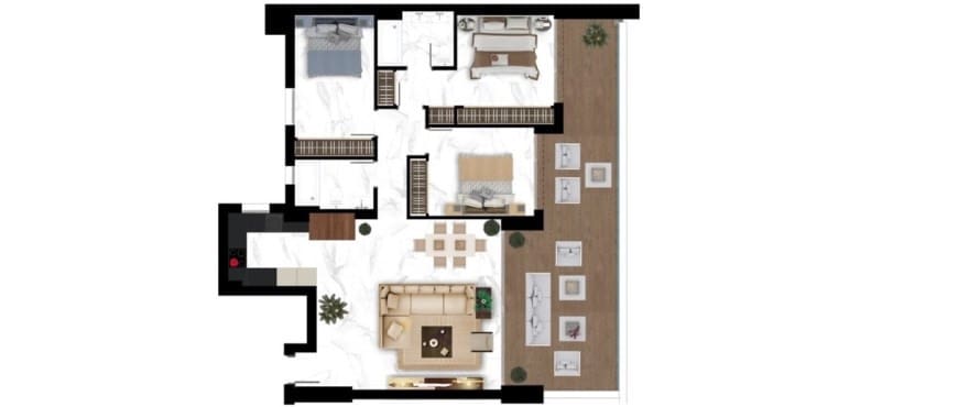 Apartamento de 4 habitaciones en San Pedro de Alcantara en venta con piscina garaje - 1.490.000 € (Ref: 8764759)