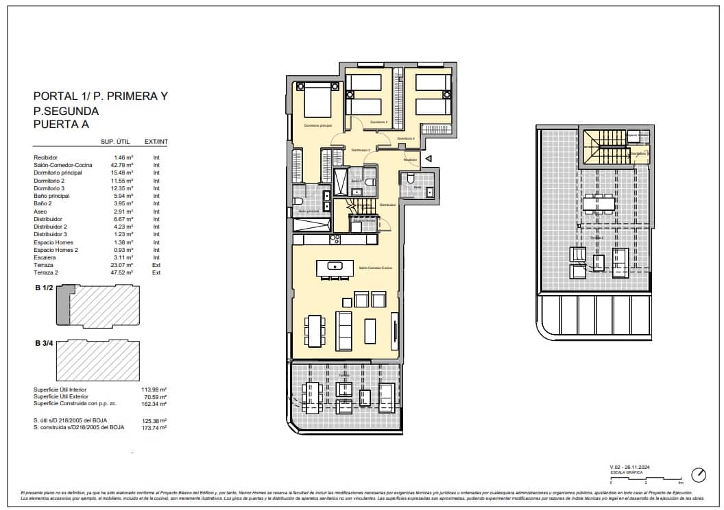 3 chambre Penthouse à vendre à Estepona avec piscine garage - 890 000 € (Ref: 8879673)