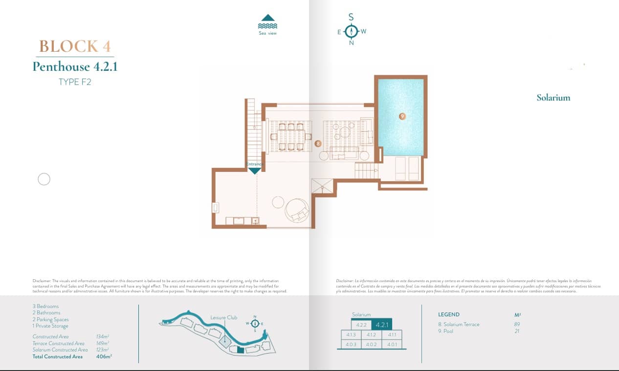 3 soveværelse Penthouse til salg i Ojen med swimmingpool garage - € 2.000.000 (Ref: 8941480)