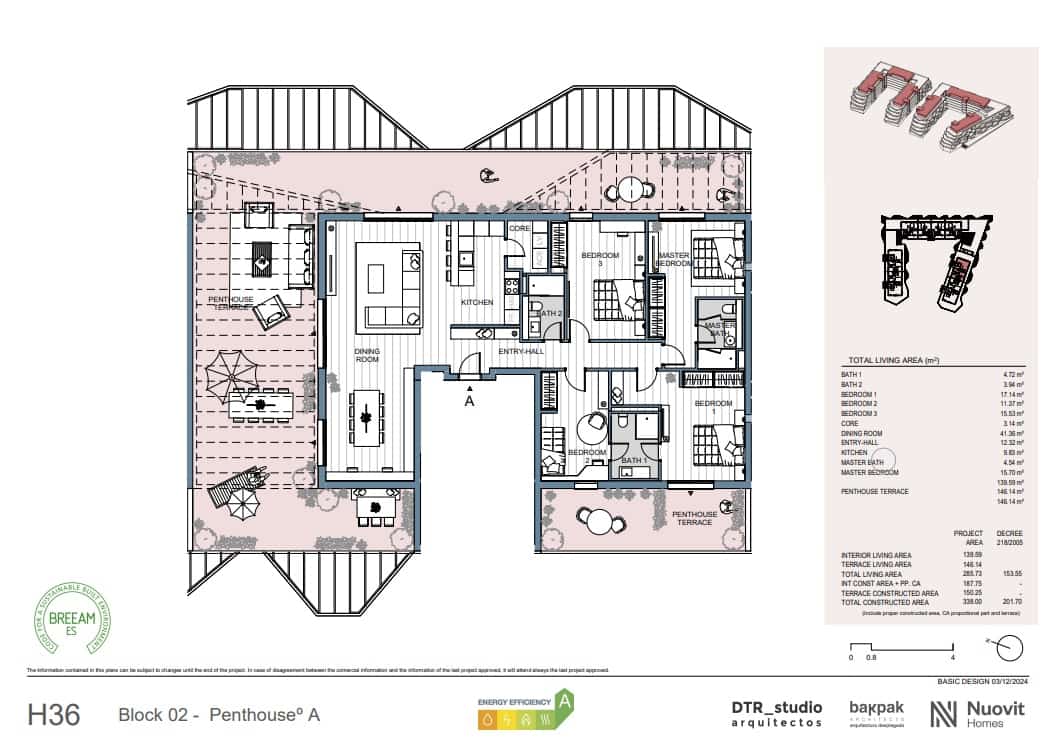 3 quarto Penthouse para venda em Fuengirola com piscina garagem - 1 023 500 € (Ref: 8941484)