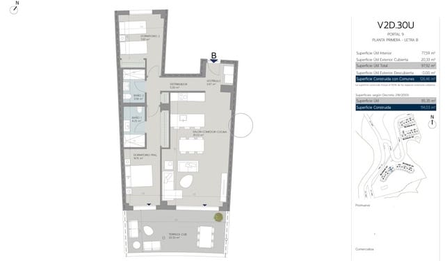 3 soveværelse Lejlighed til salg i Torremuelle, Benalmádena med swimmingpool garage - € 494.000 (Ref: 8948960)