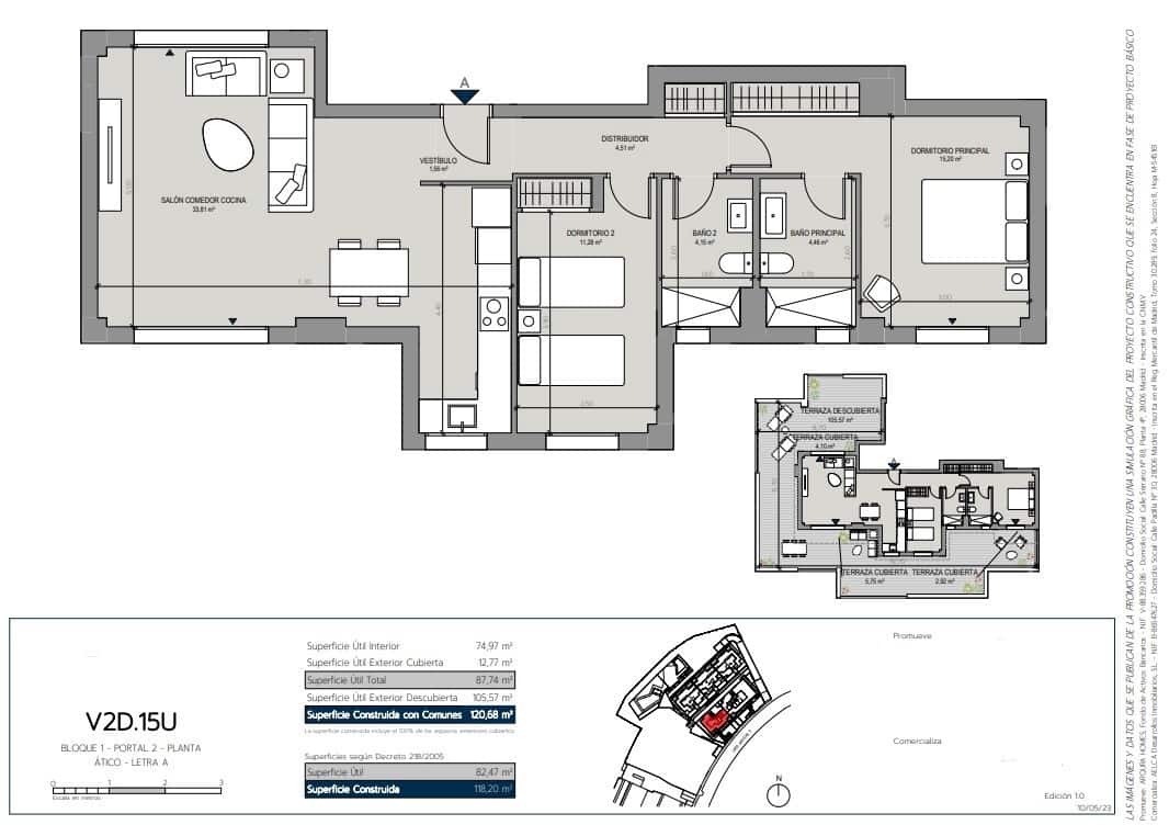 2 chambre Penthouse à vendre à Manilva avec piscine garage - 431 000 € (Ref: 8948966)