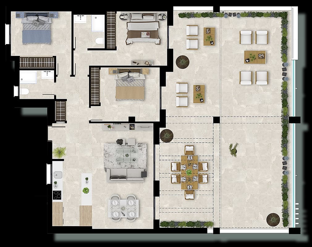 3 soveværelse Lejlighed til salg i Casares med swimmingpool garage - € 535.000 (Ref: 8968281)