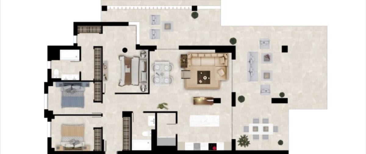 2 slaapkamer Penthouse te koop in Benahavis met zwembad garage - € 660.000 (Ref: 8968286)