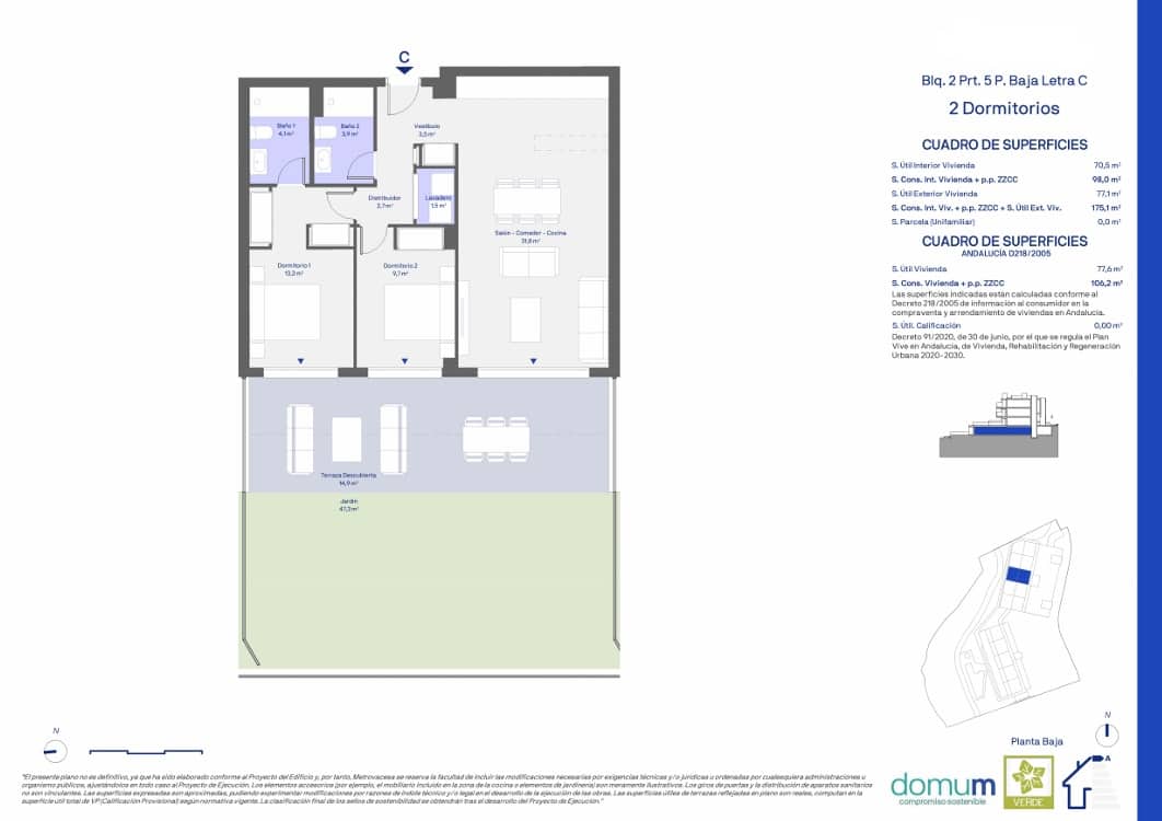3 soverom Leilighet til salgs i New Golden Mile med svømmebasseng garasje - € 441 000 (Ref: 8985629)