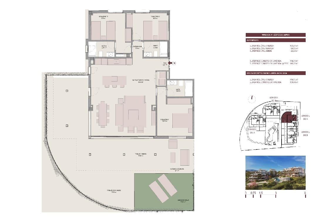 3 soverom Penthouse til salgs i Cancelada med svømmebasseng garasje - € 1 090 000 (Ref: 9002914)