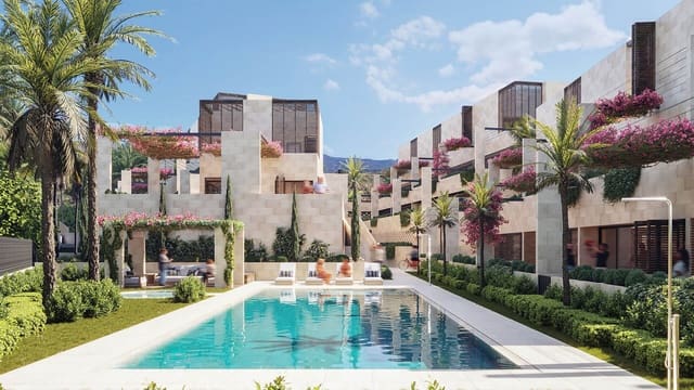 2 soverom Leilighet til salgs i Los Llanos, Estepona med svømmebasseng garasje - € 499 000 (Ref: 9002915)