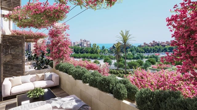 2 soverom Leilighet til salgs i Los Llanos, Estepona med svømmebasseng garasje - € 499 000 (Ref: 9002915)