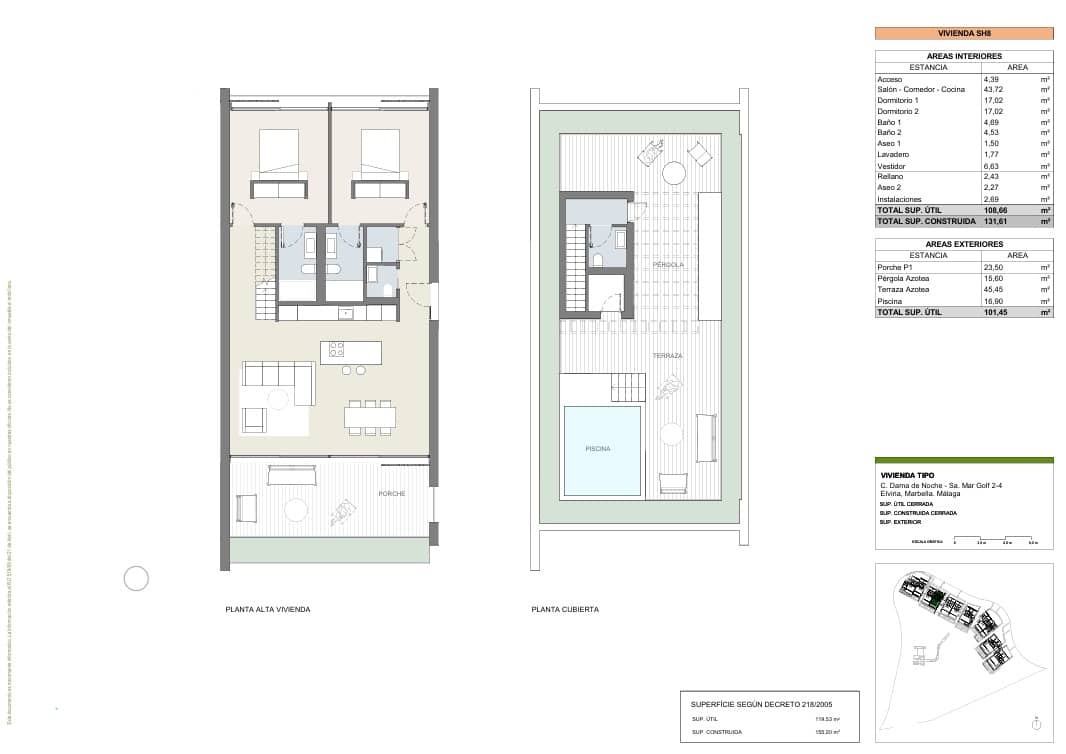 2 soveværelse Penthouse til salg i Marbella med swimmingpool garage - € 870.000 (Ref: 9013827)