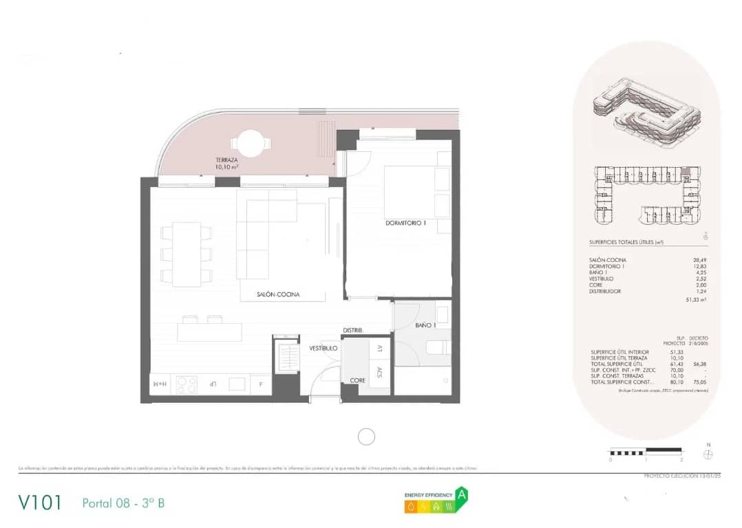 3 slaapkamer Appartement te koop in Malaga stad met zwembad garage - € 489.060 (Ref: 9031504)