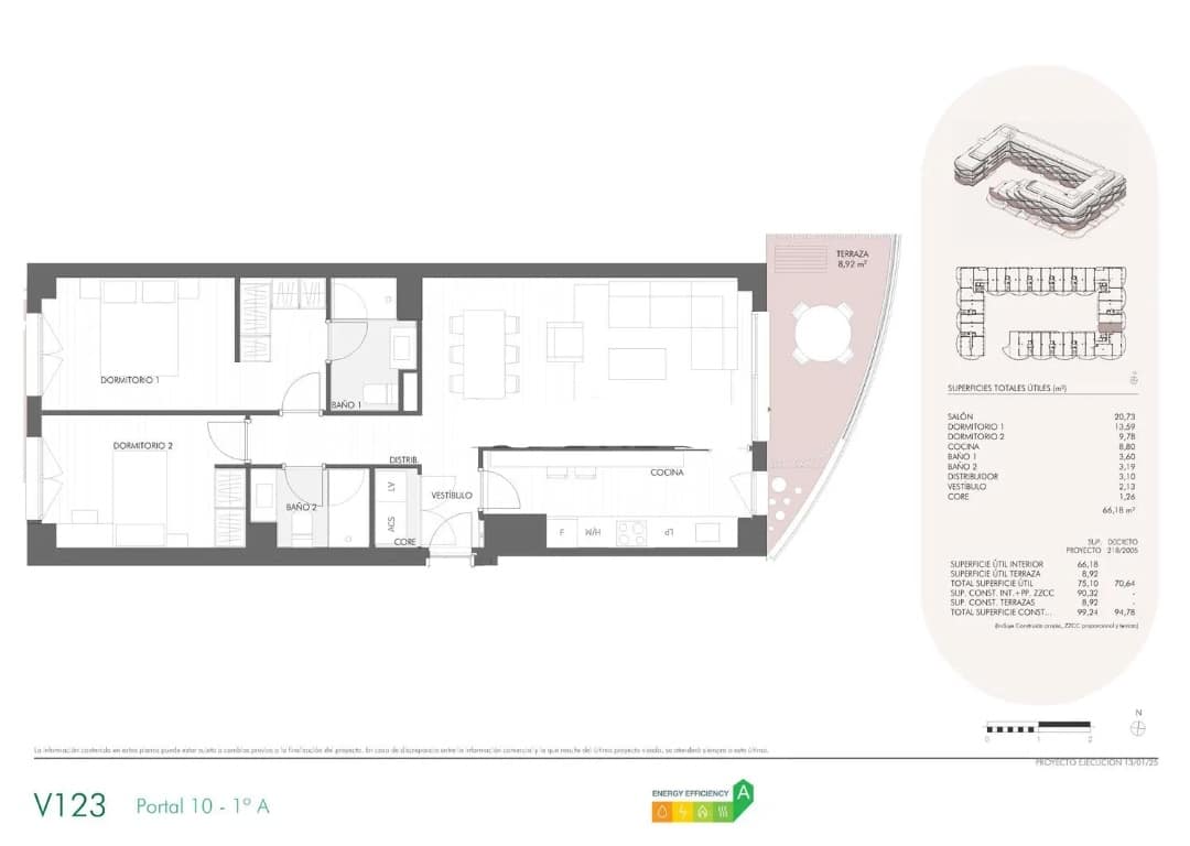 3 slaapkamer Appartement te koop in Malaga stad met zwembad garage - € 489.060 (Ref: 9031504)
