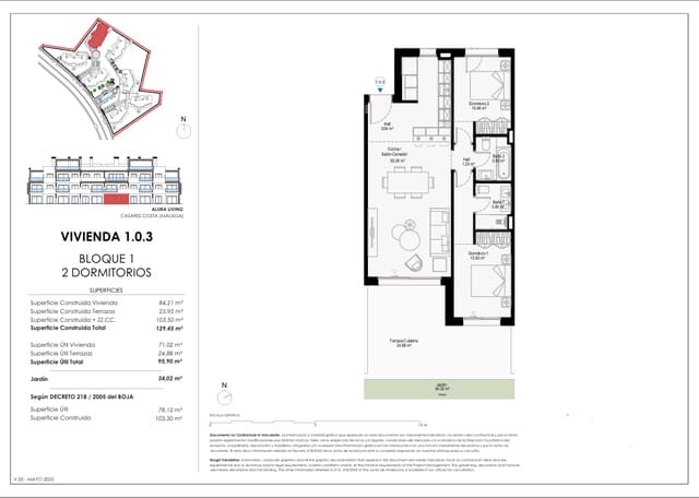 2 soverom Leilighet til salgs i Casares med svømmebasseng garasje - € 463 000 (Ref: 9065168)