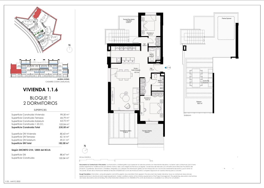 2 soverom Leilighet til salgs i Casares med svømmebasseng garasje - € 463 000 (Ref: 9065168)