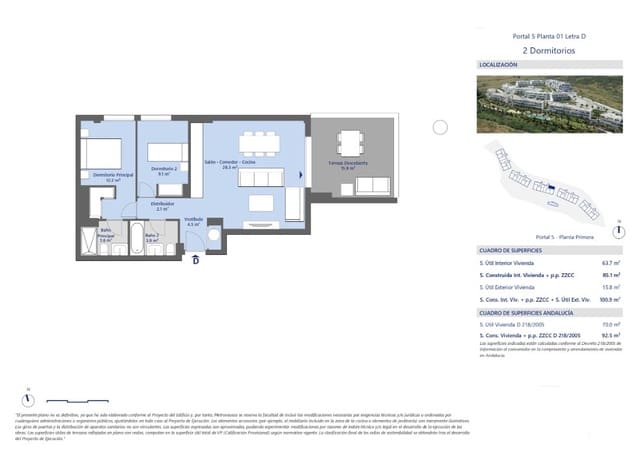 2 camera da letto Appartamento in vendita in Buenas Noches, Estepona con piscina garage - 320.000 € (Rif: 9095234)