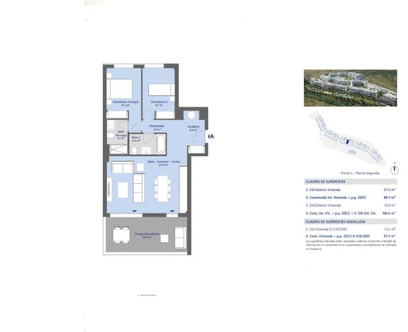 2 soverom Leilighet til salgs i Buenas Noches, Estepona med svømmebasseng garasje - € 405 000 (Ref: 9095234)