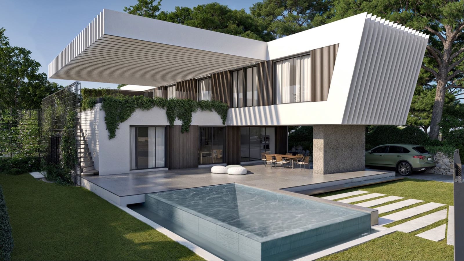 Pareado de 4 habitaciones en Estepona en venta con piscina garaje - 1.250.000 € (Ref: 9095236)