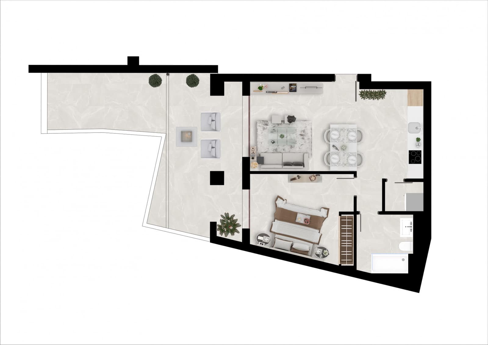 1 soveværelse Lejlighed til salg i Benahavis med swimmingpool garage - € 320.000 (Ref: 9118714)