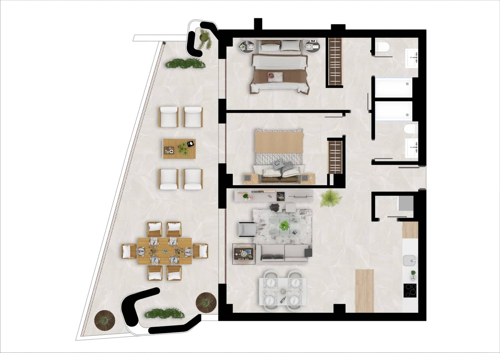 3 Zimmer Apartment zu verkaufen in Benahavis mit Pool Garage - 525.000 € (Ref: 9118717)