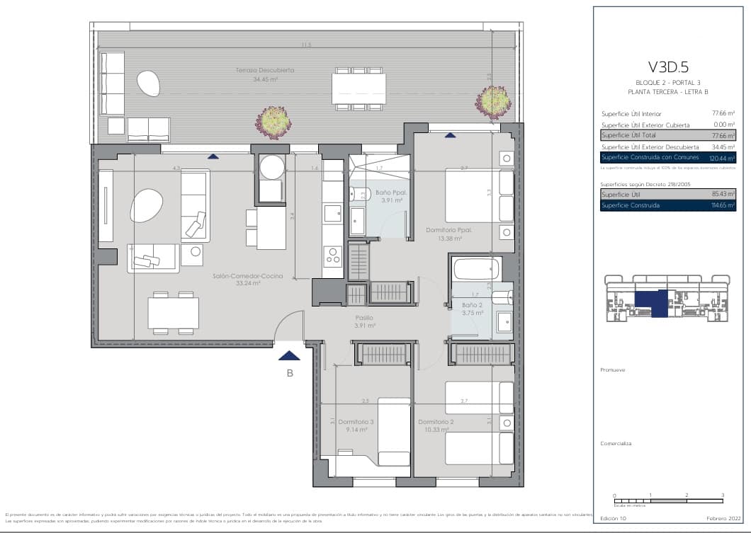 3 bedroom Penthouse for sale in New Golden Mile with pool garage - € 549,000 (Ref: 9149237)
