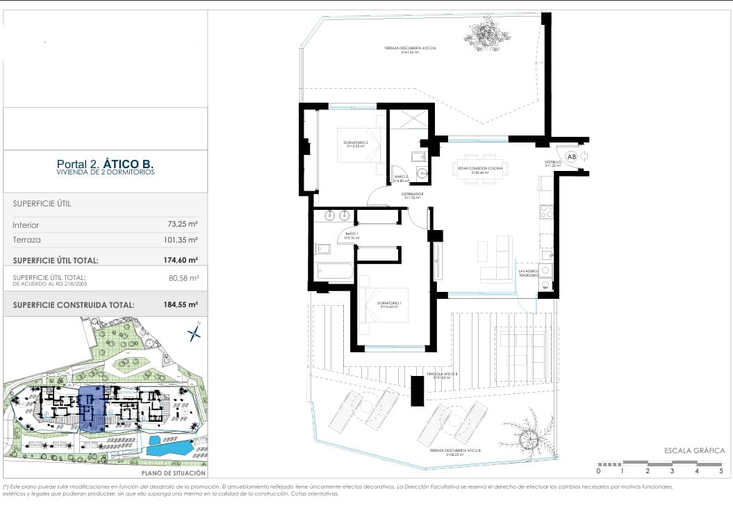 2 makuuhuone Kattohuoneisto myytävänä paikassa Benalmadena mukana uima-altaan 
autotalli - 539 000 € (Ref: 9153917)