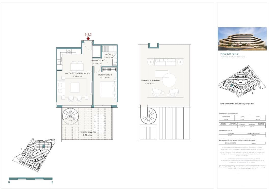 1 quarto Penthouse para venda em Estepona com piscina garagem - 605 000 € (Ref: 9193793)