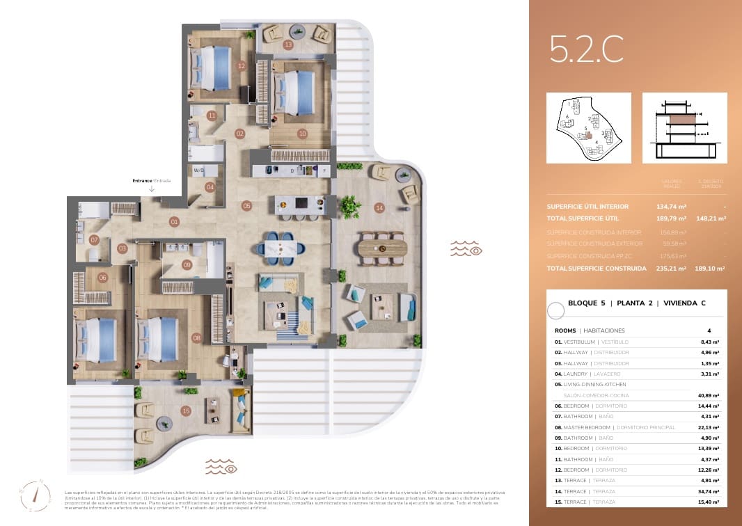 3 camera da letto Appartamento in vendita in Mijas con piscina garage - 994.000 € (Rif: 9193794)
