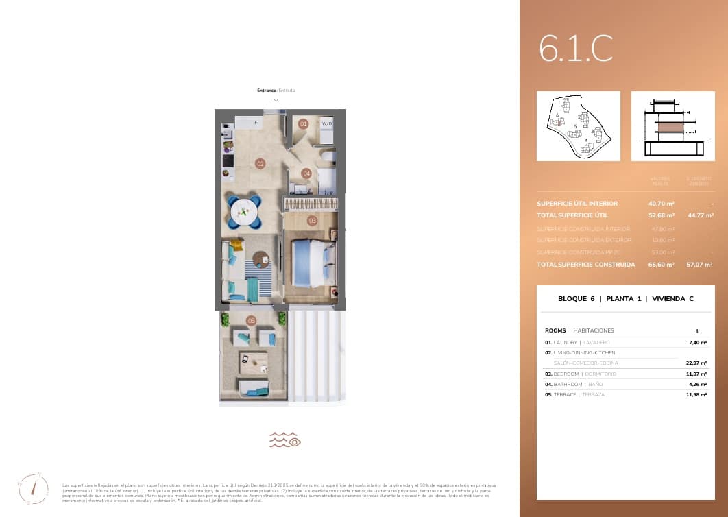 2 soverom Leilighet til salgs i Mijas med svømmebasseng garasje - € 623 000 (Ref: 9193795)