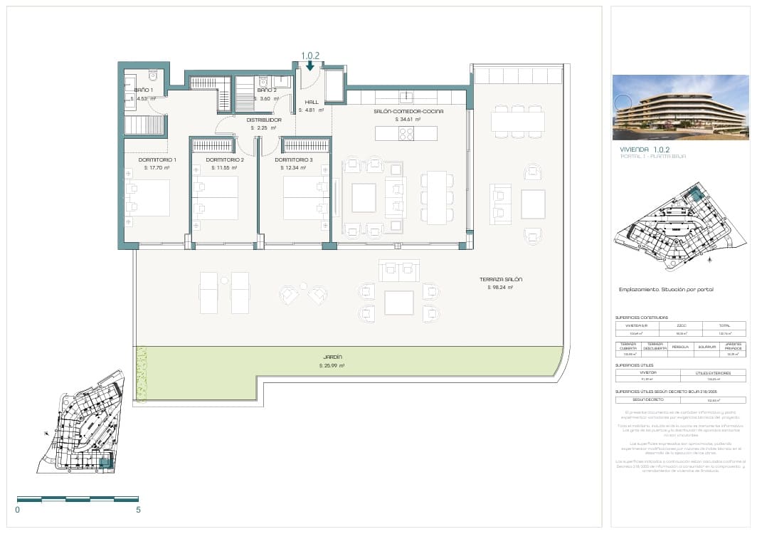 3 Zimmer Apartment zu verkaufen in Estepona mit Pool Garage - 795.000 € (Ref: 9193797)