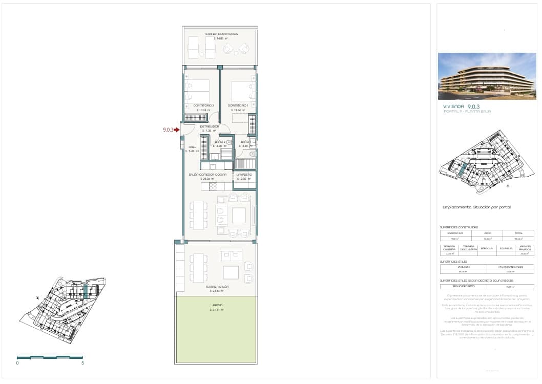2 soverom Leilighet til salgs i Estepona med svømmebasseng garasje - € 570 000 (Ref: 9193798)