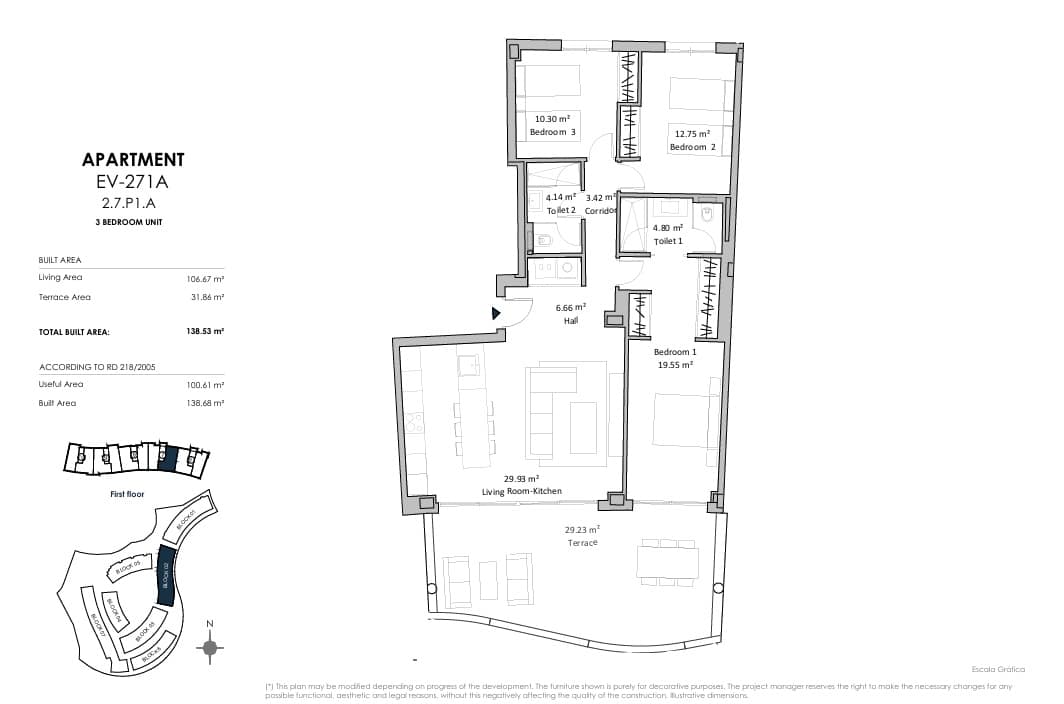 1 soverom Penthouse til salgs i Fuengirola med svømmebasseng garasje - € 490 000 (Ref: 9297232)