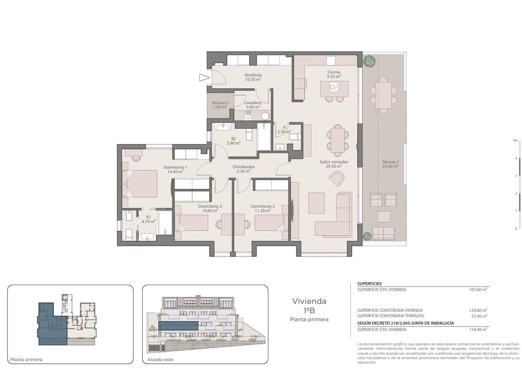 3 soveværelse Lejlighed til salg i Benalmadena med garage - € 680.000 (Ref: 9398251)