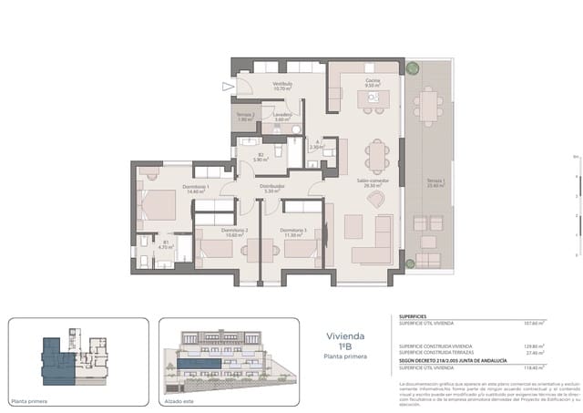 3 soveværelse Lejlighed til salg i Benalmádena med garage - € 680.000 (Ref: 9398251)