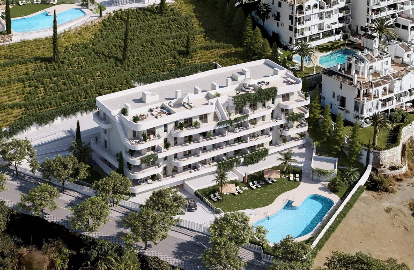 2 soveværelse Penthouse til salg i Fuengirola med swimmingpool garage - € 459.950 (Ref: 9398254)