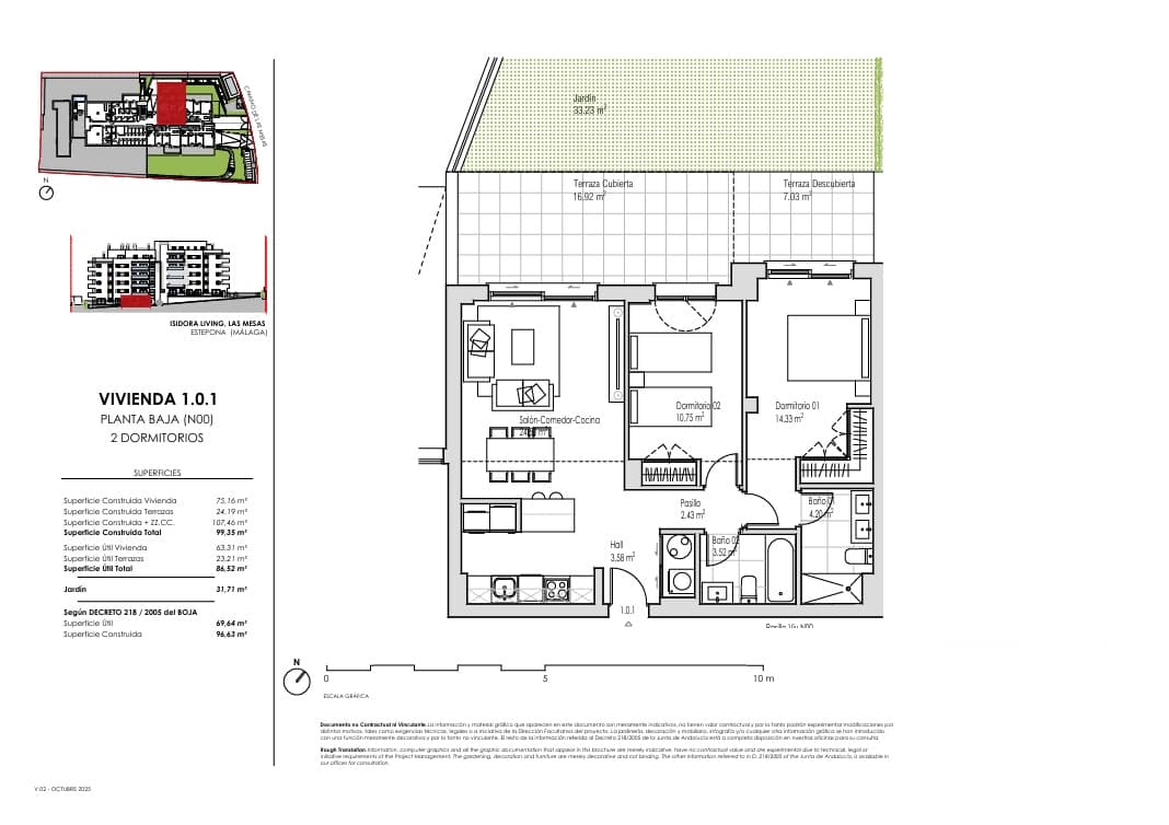 3 chambre Appartement à vendre à Estepona avec piscine garage - 477 000 € (Ref: 9422062)