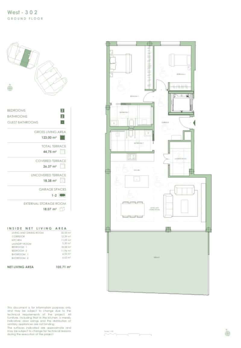 2 soverom Leilighet til salgs i Cancelada med svømmebasseng garasje - € 890 000 (Ref: 9494376)